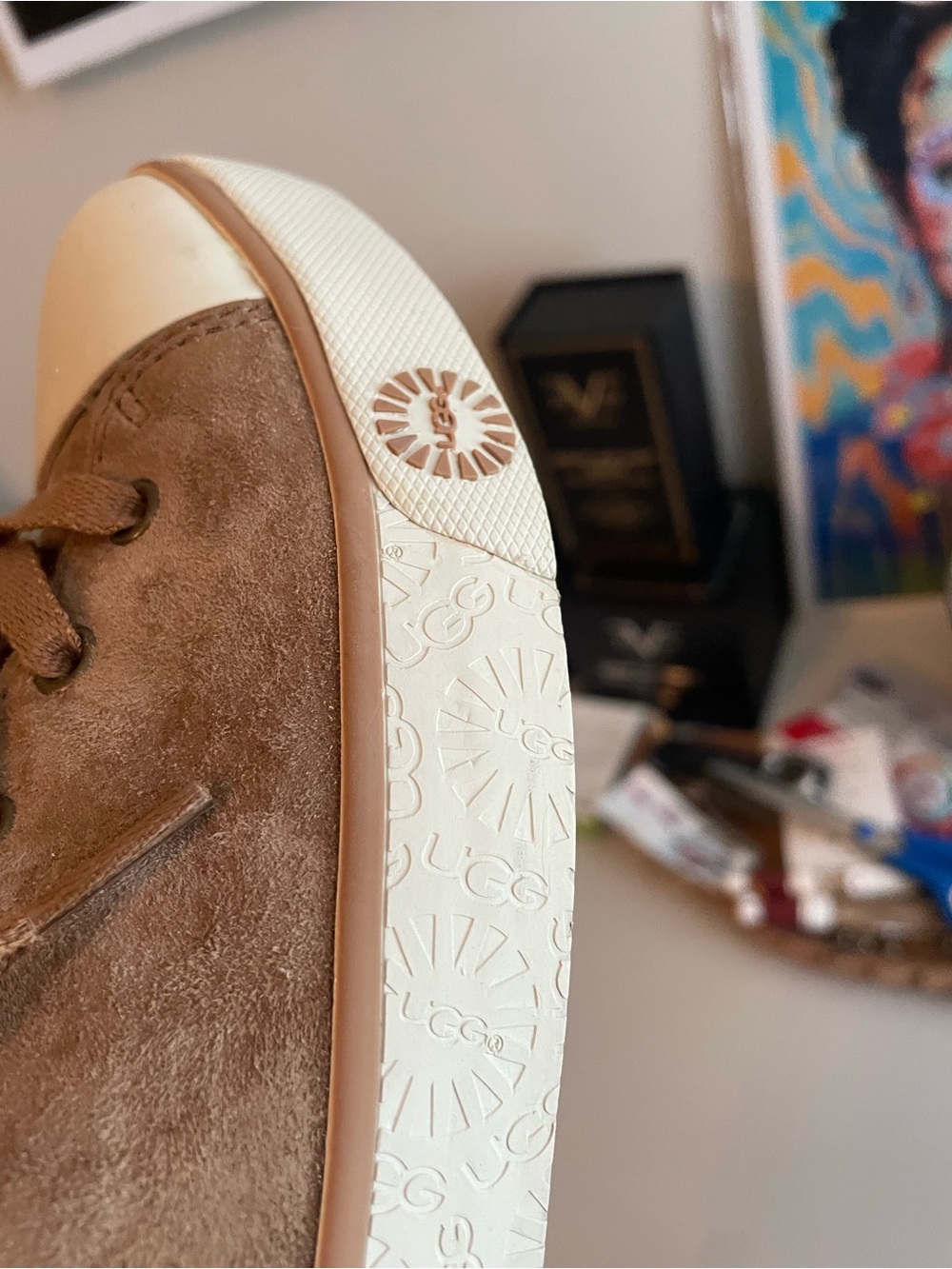 Ugg Evera Chestnut Suede Sneakers in Sz 10 in like new condition - Picture 6 of 16